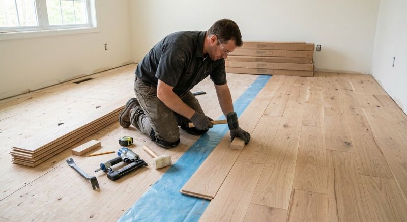 Hardwood Floor Installation in Aubrey, TX