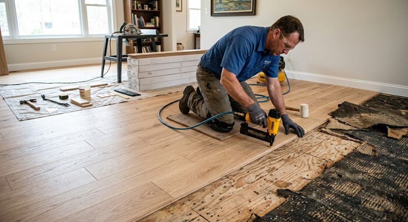 Hardwood Floor Installation in Rockwall, TX