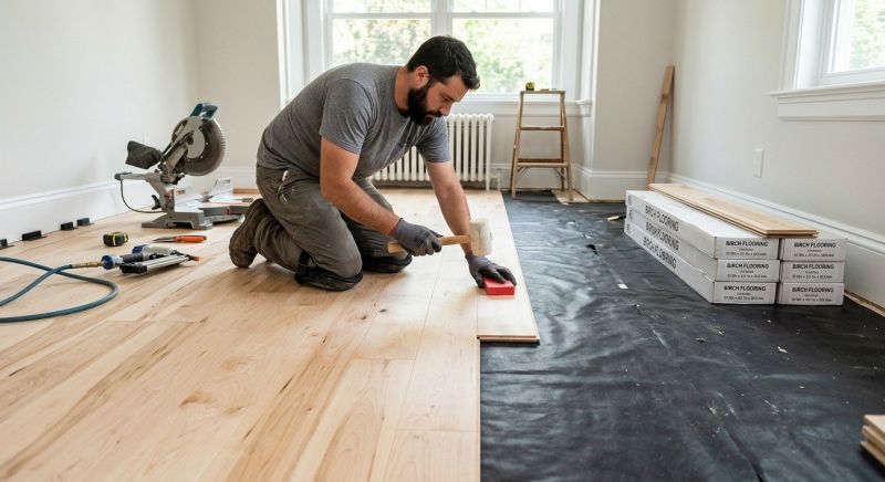 Maple Flooring Installation in Celina, TX