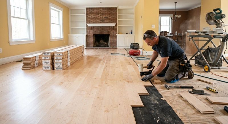 Maple Flooring Installation in Gunter, TX