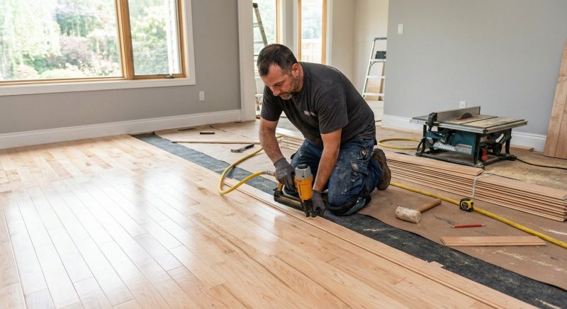 Maple Flooring Installation in Mckinney, TX