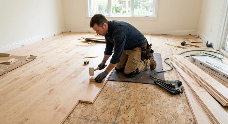 Maple Flooring Installation in Richardson, TX