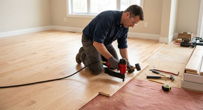 Maple Flooring Installation in Rockwall, TX