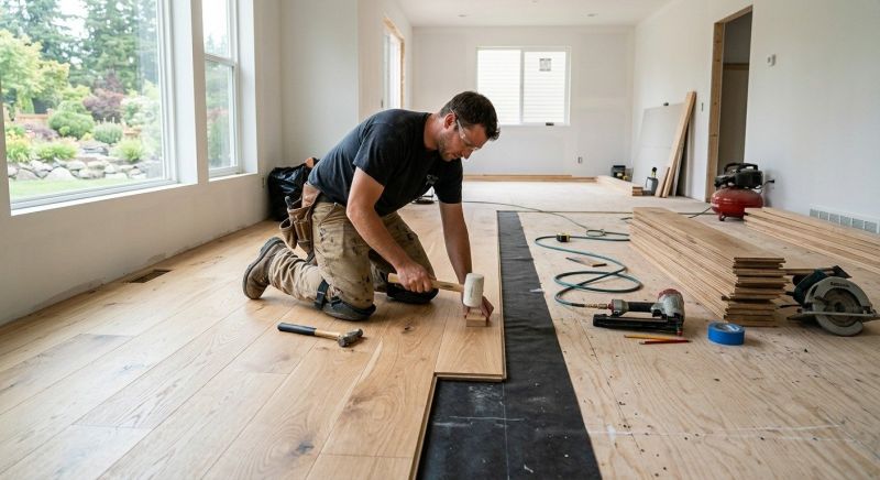 Oak Floor Installation in Aubrey, TX