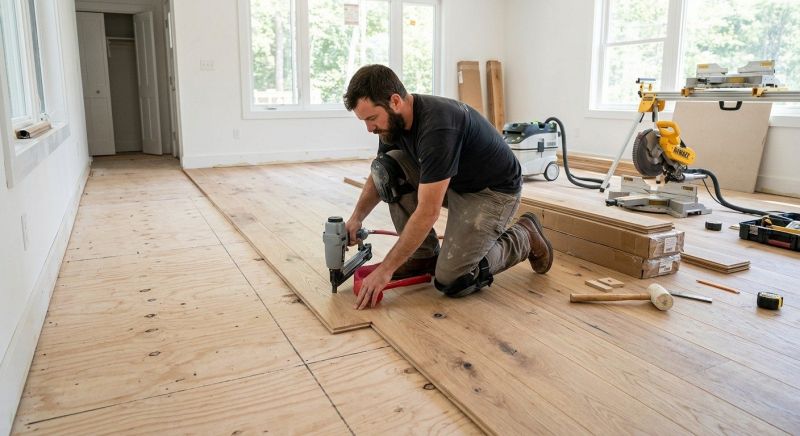 Oak Floor Installation in Aubrey, TX