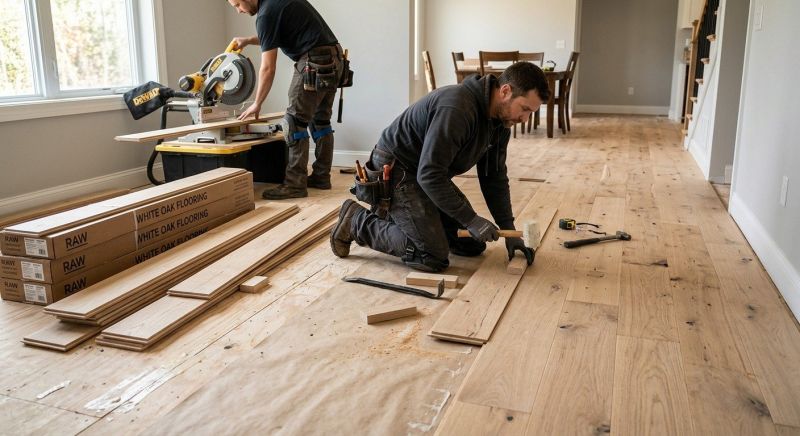 Oak Floor Installation in Aubrey, TX