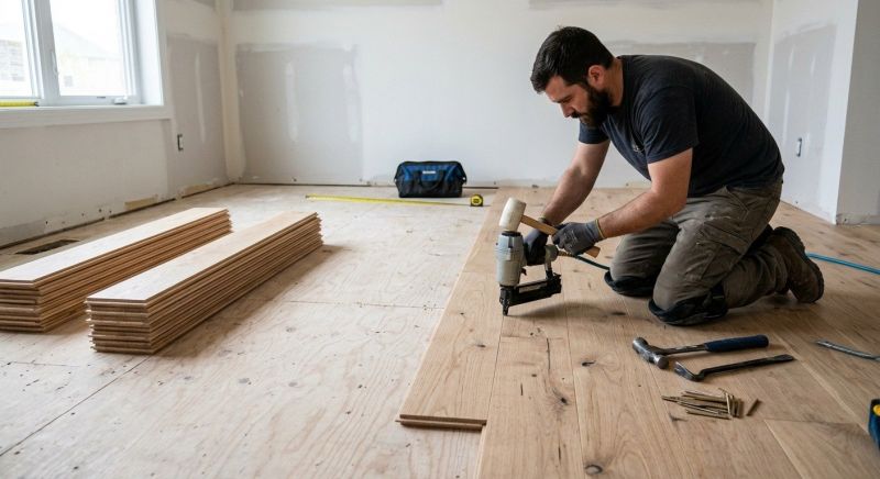 Oak Floor Installation in Aubrey, TX