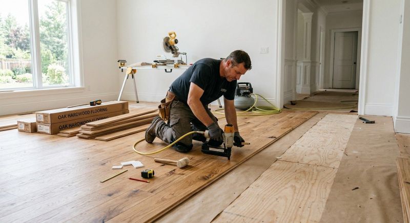 Oak Floor Installation in Aubrey, TX