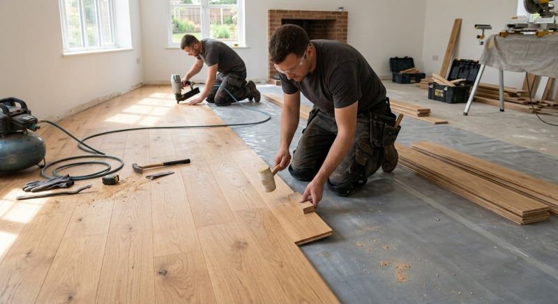 Oak Floor Installation in Prosper, TX