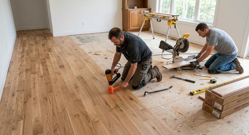 Oak Floor Installation in Richardson, TX