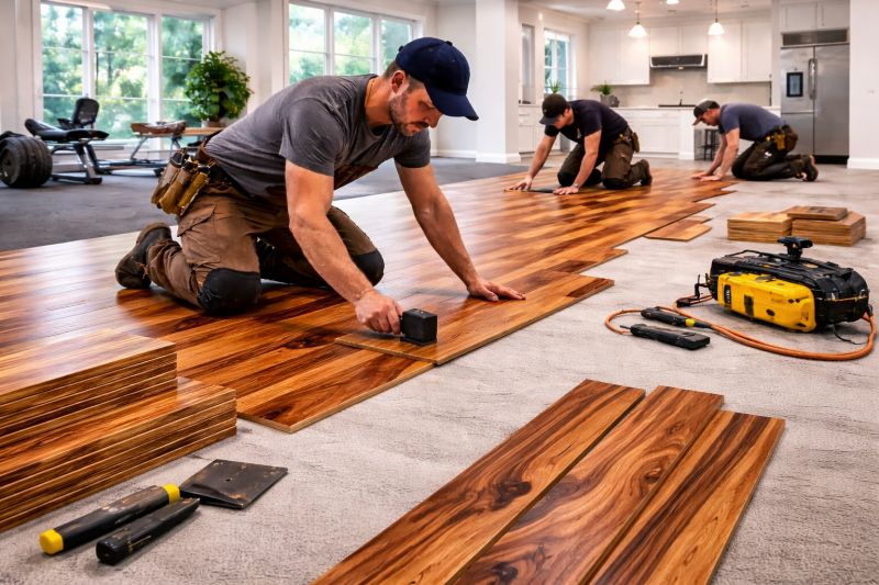 Teak Flooring Installation in Mckinney, TX