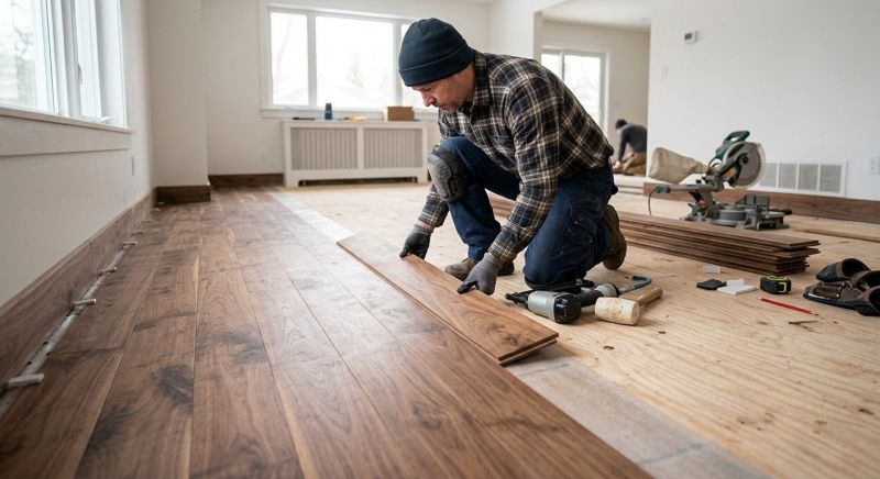 Walnut Flooring Installation in Mckinney, TX
