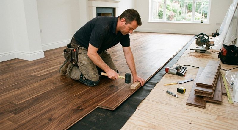 Walnut Flooring Installation in Mckinney, TX