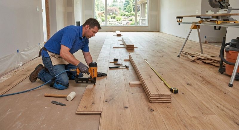 Wide Plank Floor Installation in Mckinney, TX