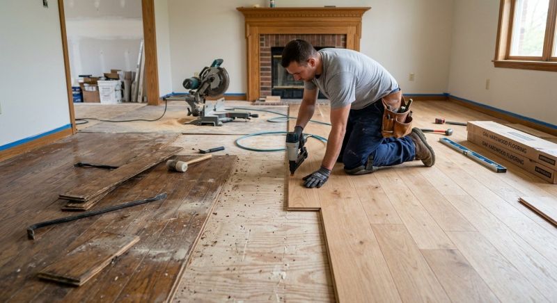 Wood Floor Replacement in Allen, TX